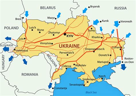 Printable Map Of Ukraine