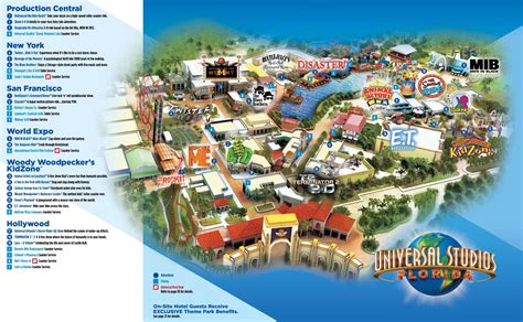Printable Map Universal Studios Orlando