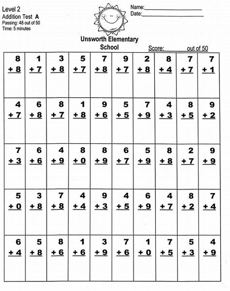 Printable Math Problems For 2nd Graders