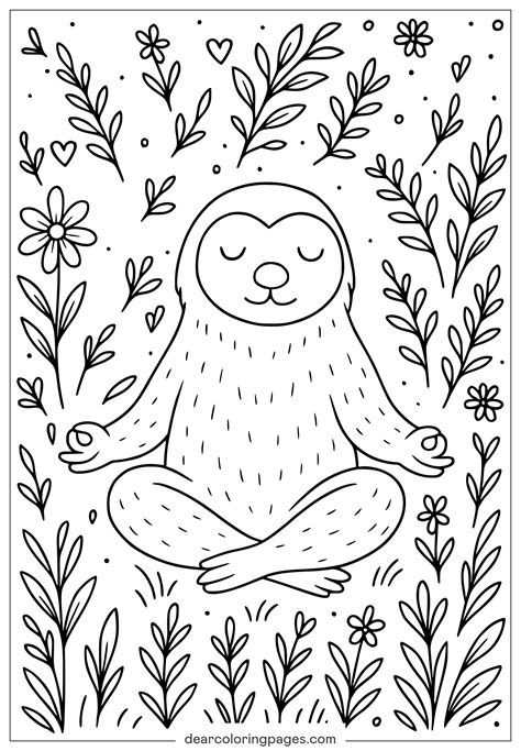 Printable Mindfulness Coloring Pages