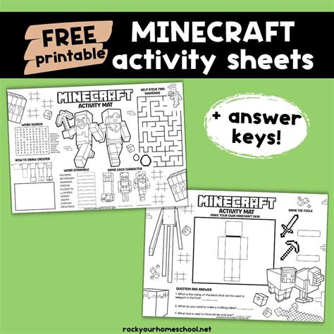Printable Minecraft Activities