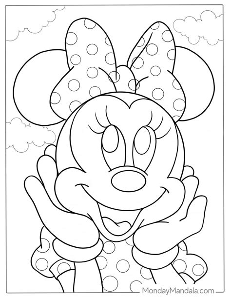 Printable Minnie Mouse Coloring Pages