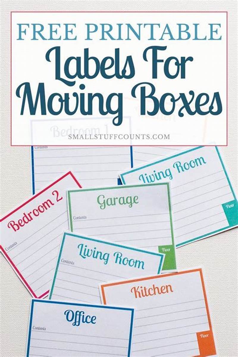 Printable Moving Labels For Boxes