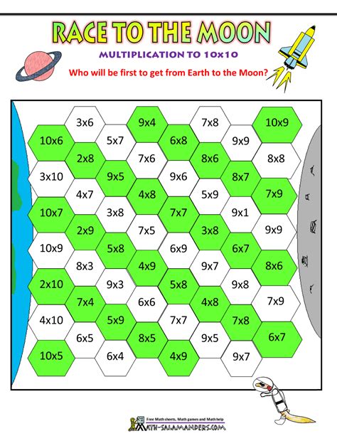 Printable Multiplication Games