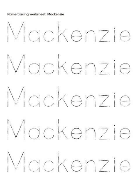 Printable Name Tracing Pages