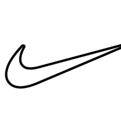 Printable Nike Swoosh Outline