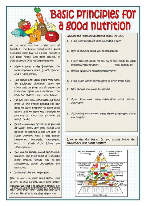 Printable Nutrition Games For Adults