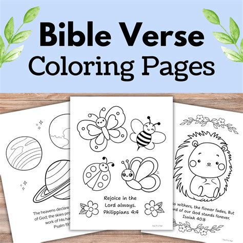 Printable Pages Of The Bible