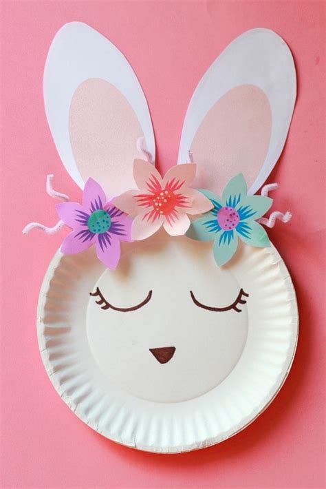 Printable Paper Plate Bunny