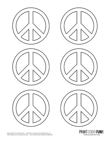 Printable Peace Sign Template