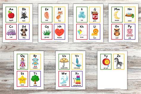 Printable Phonics Flashcards A To Z Alphabet Flash Cards