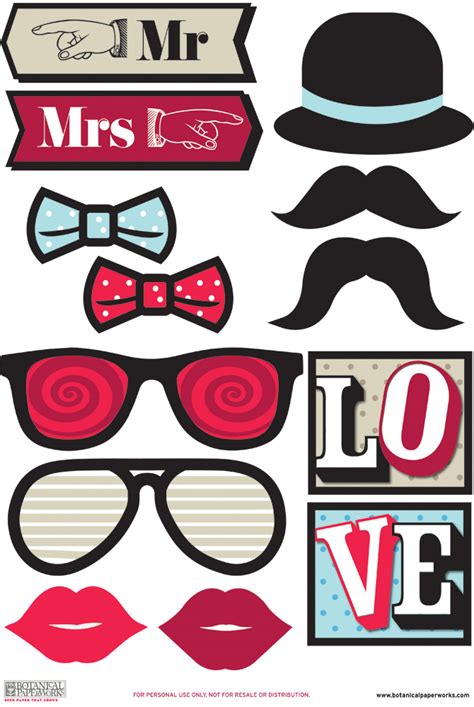 Printable Photo Booth Props