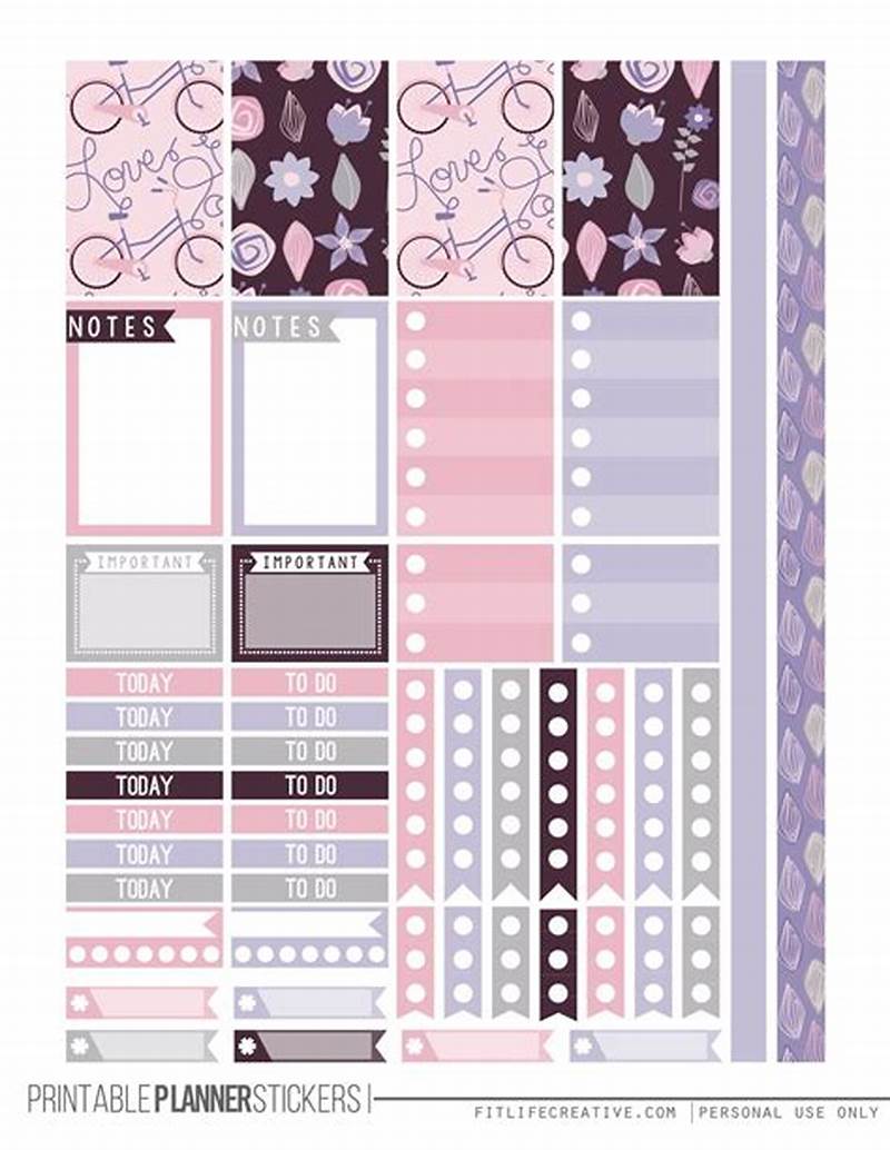 Printable Planner Sticker