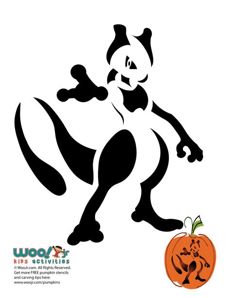 Printable Pokemon Pumpkin Stencils