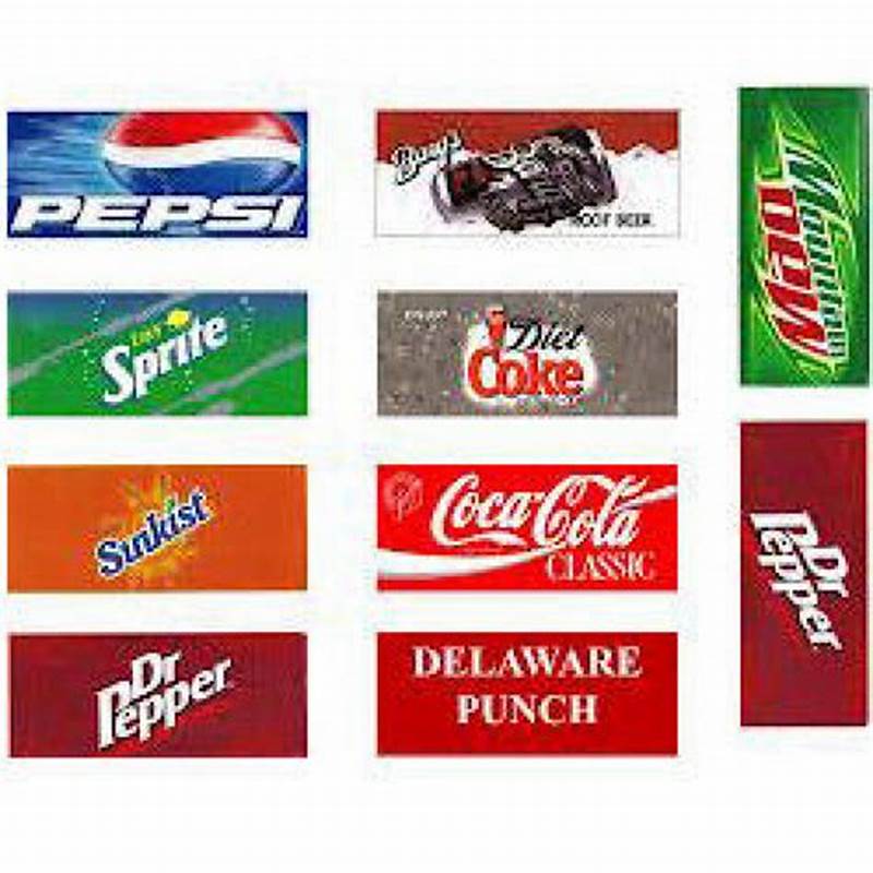 Printable Pop Machine Labels