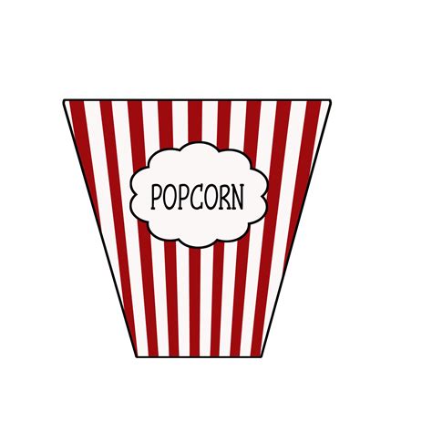 Printable Popcorn Bucket
