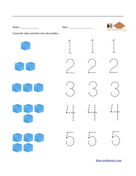 Printable Preschool Math Worksheets