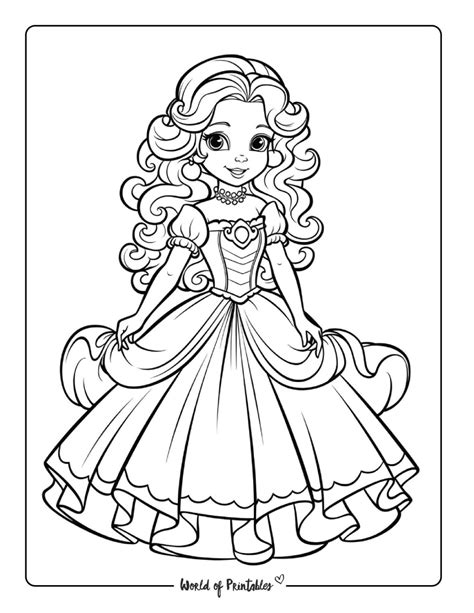 Printable Princess Coloring Page