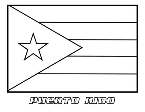 Printable Puerto Rico Coloring Pages