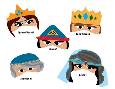 Printable Purim Masks