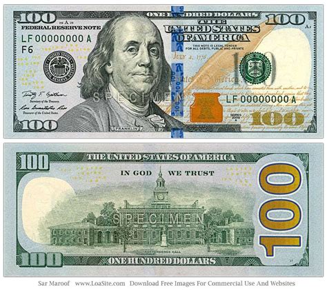 Printable Real 100 Dollar Bill