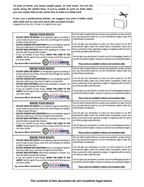 Printable Red Card