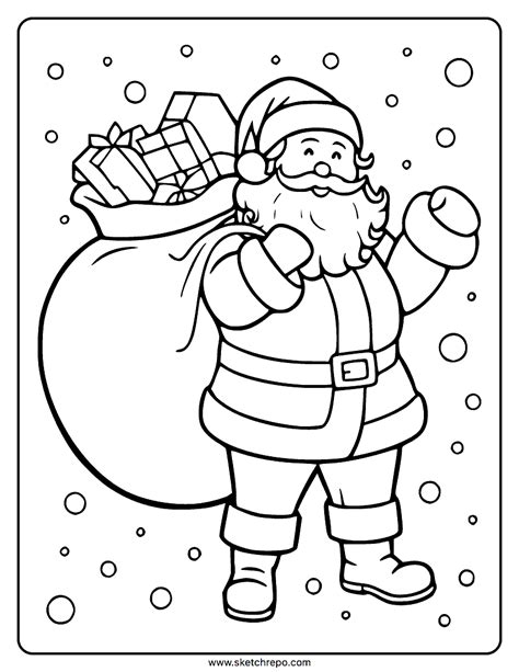 Printable Santa Coloring Pages