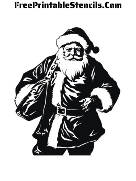 Printable Santa Stencils