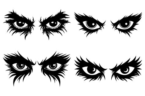 Printable Scary Eyes