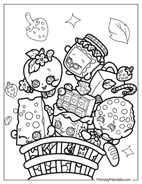 Printable Shopkins Coloring Sheets