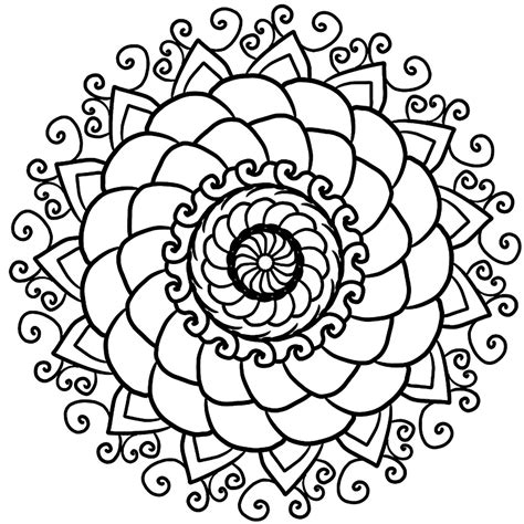 Printable Simple Mandala