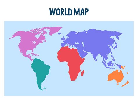 Printable Simple World Map