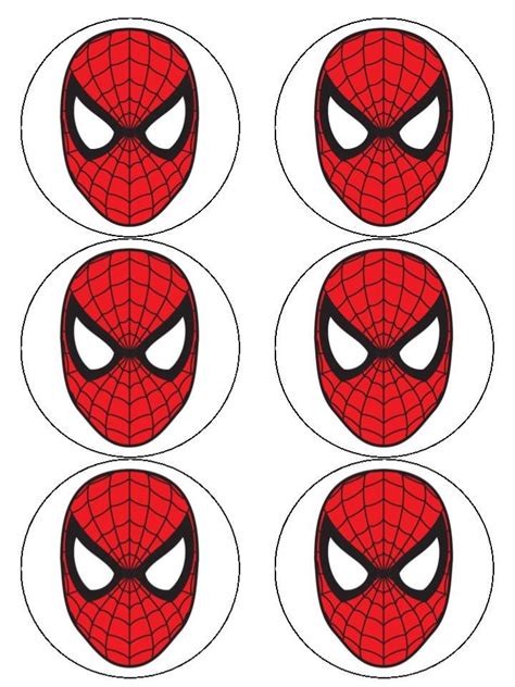 Printable Small Spiderman Face