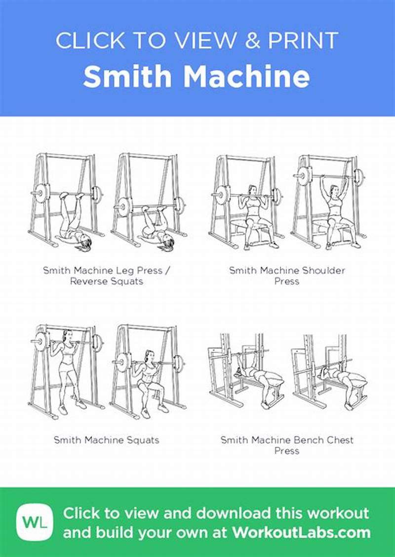 Printable Smith Machine Exercise Chart