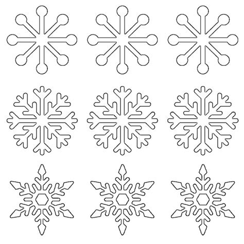 Printable Snowflake Cutouts