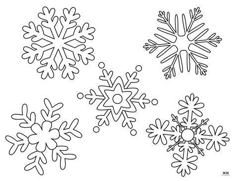 Printable Snowflake Pictures To Color