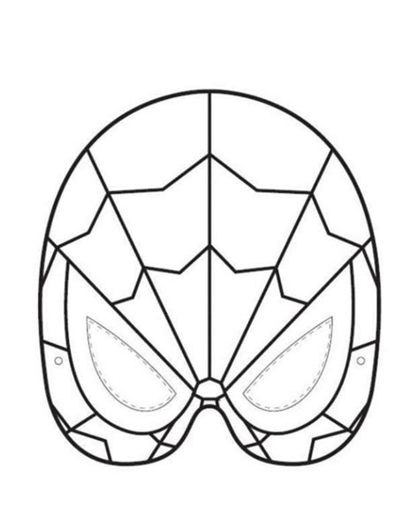Printable Spiderman Mask