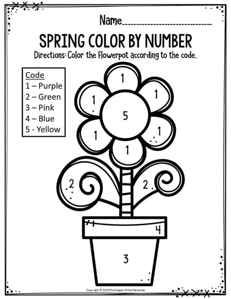 Printable Spring Activities For Preschoolers