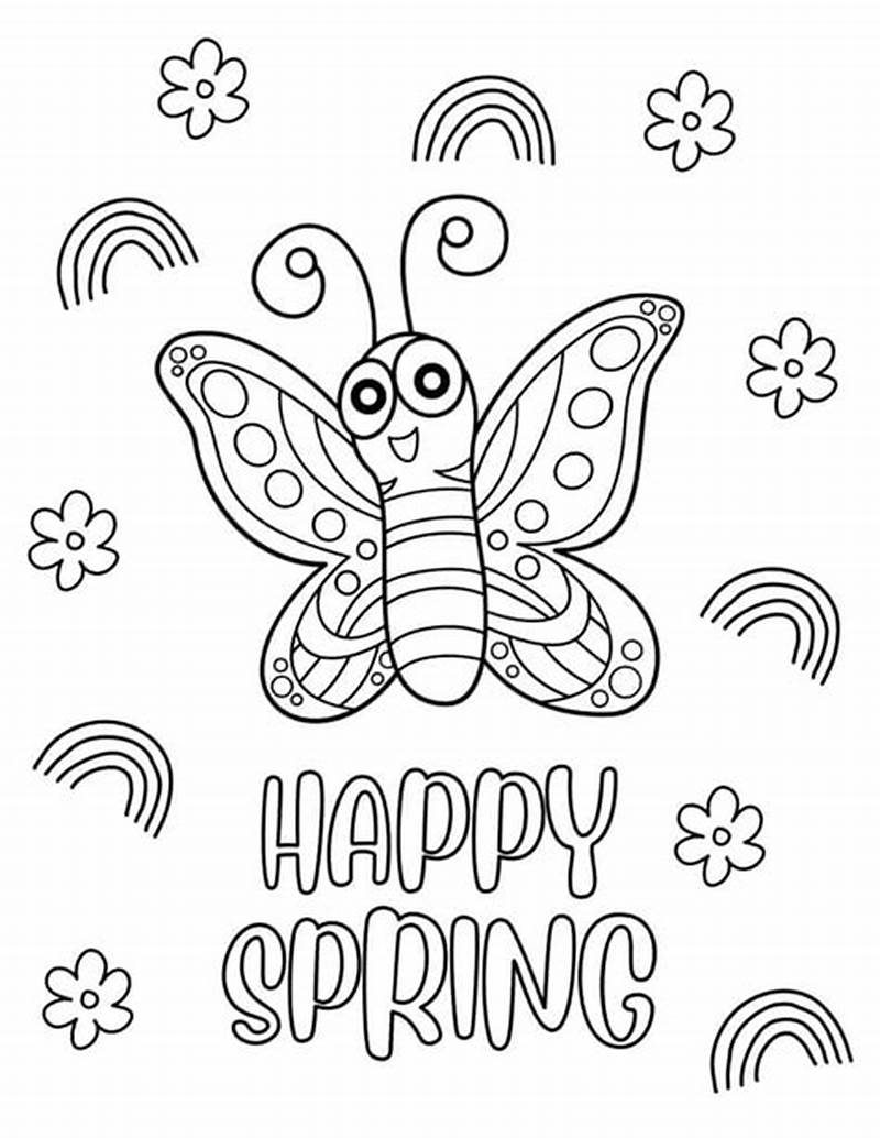Printable Spring Coloring Pages Free