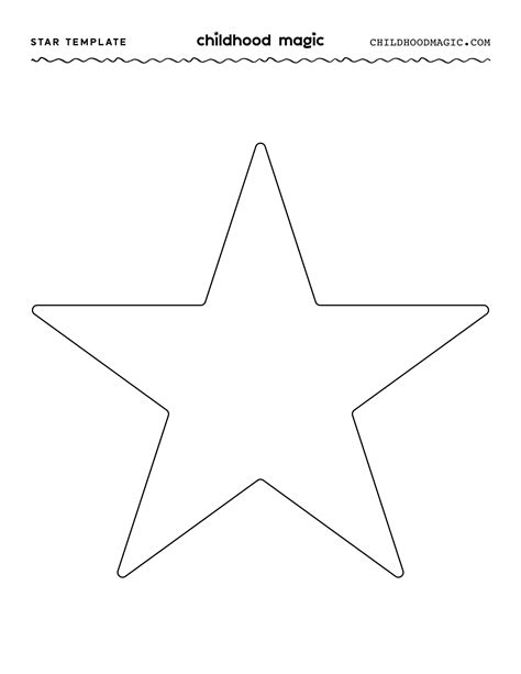 Printable Star Template Free