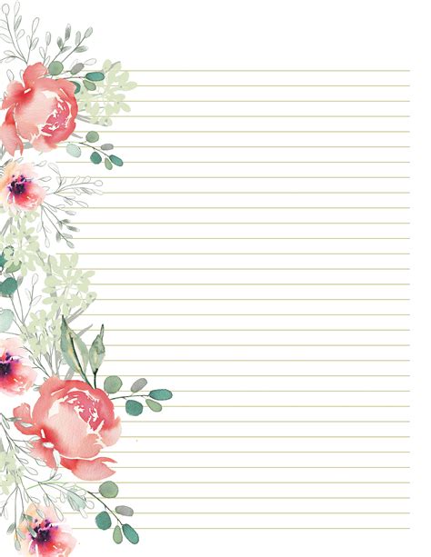 Printable Stationery Lined