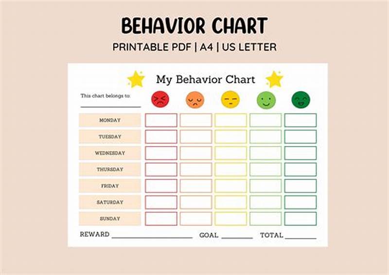 Printable Sticker Chart For Good Behavior