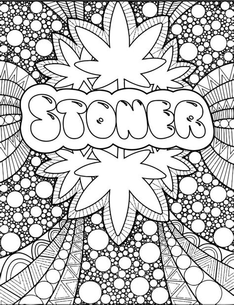 Printable Stoner Coloring Pages