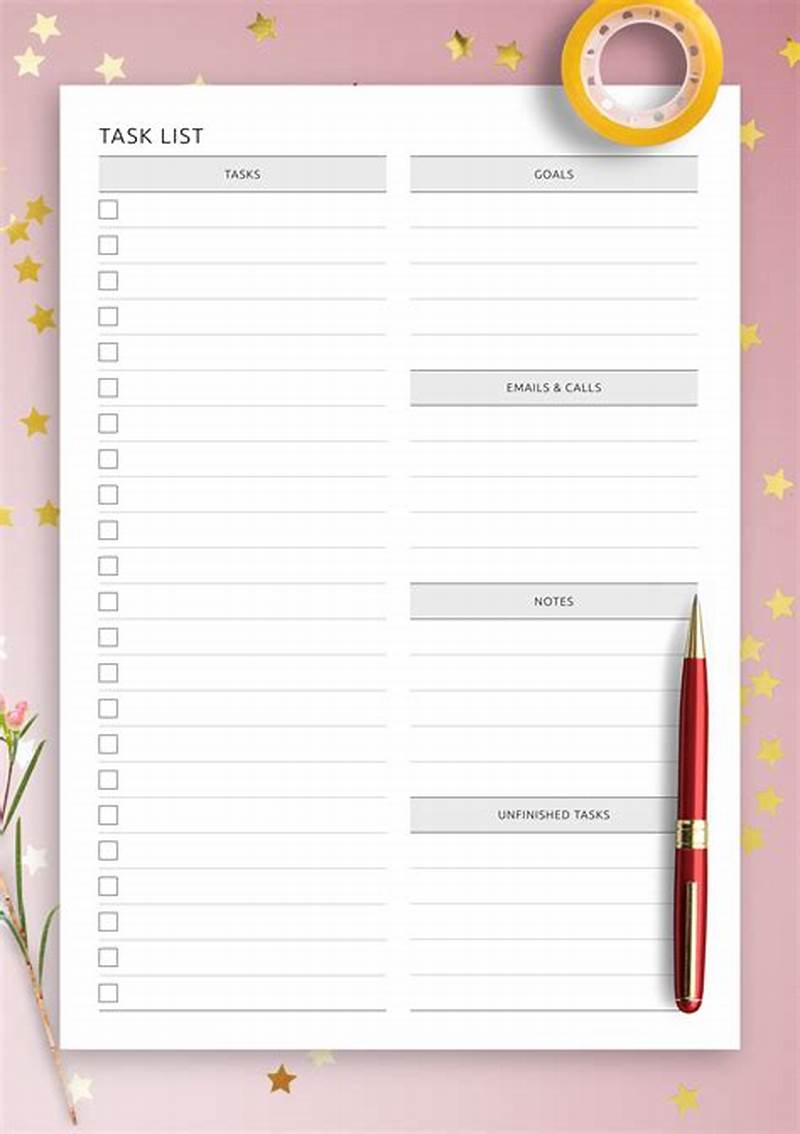 Printable Task List