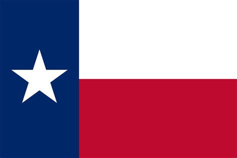 Printable Texas State Flag