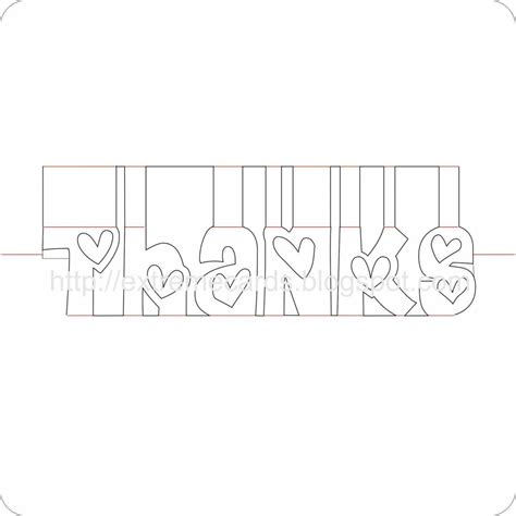 Printable Thank You Pop Up Card Template