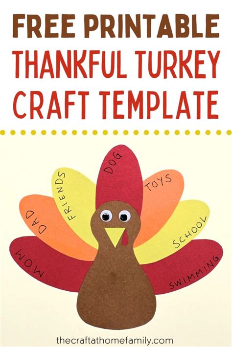 Printable Thankful Turkey Craft