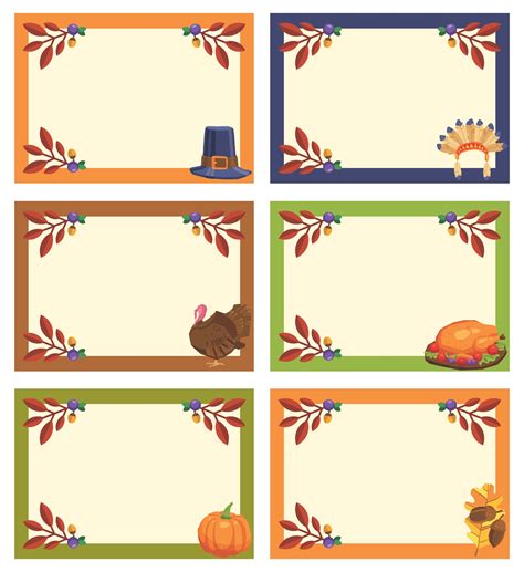 Printable Thanksgiving Name Tags