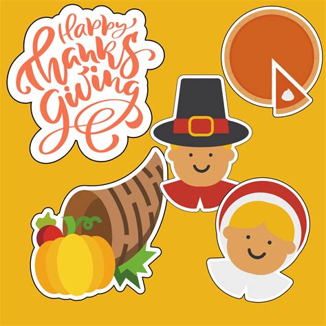 Printable Thanksgiving Stickers