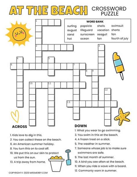 Printable Themed Crosswords